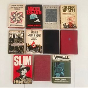 Lot of 11 Vintage WWII Holocaust Books GUC-VGUC Hardcover Paperback 40s-90s WW2